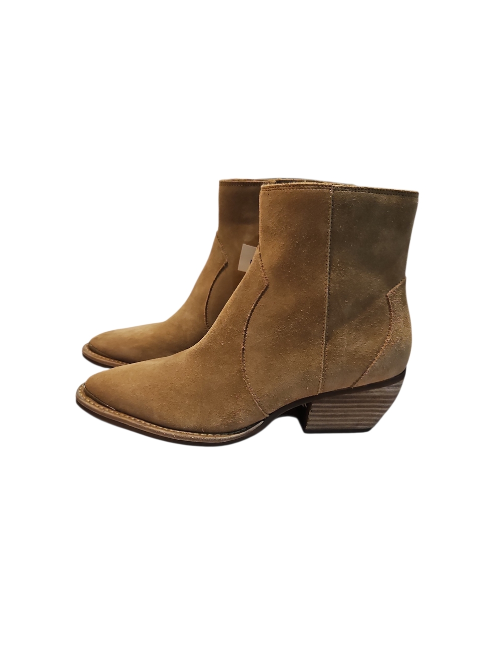 Vince Camute Payton Women Geniun Suede Ankle Boot in Taupe Western Size8M - Picture 6 of 14